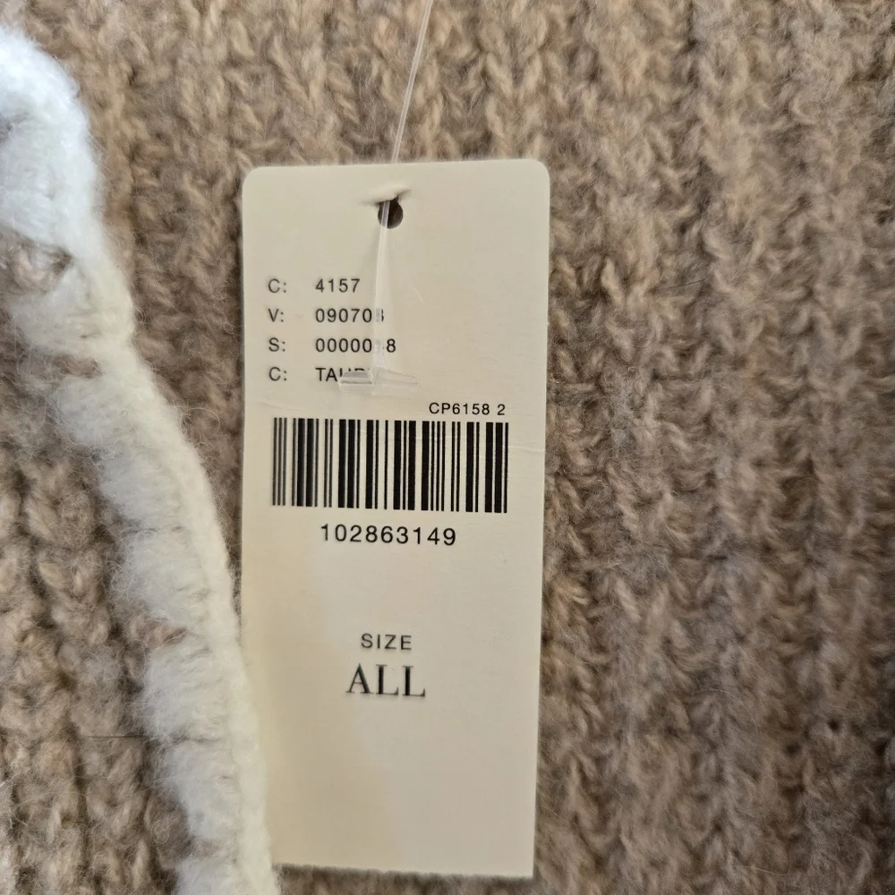 Anthropologie Beige and Cream Cardigan: NWT - Picture 4 of 7